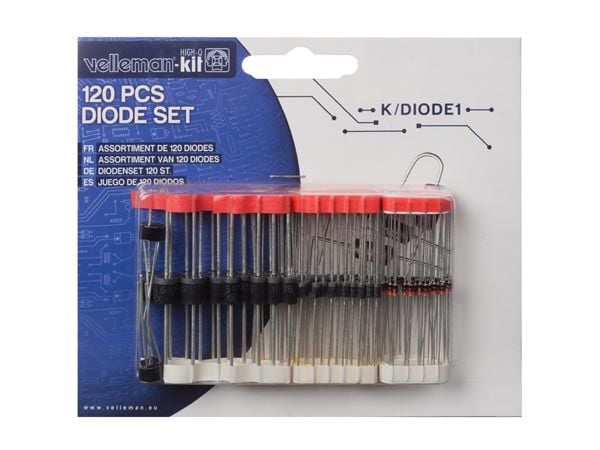 Velleman Assortment of 120 diodes