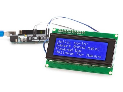 [VEL-WPI450] Velleman I²C 20x4 BLUE LCD MODULE