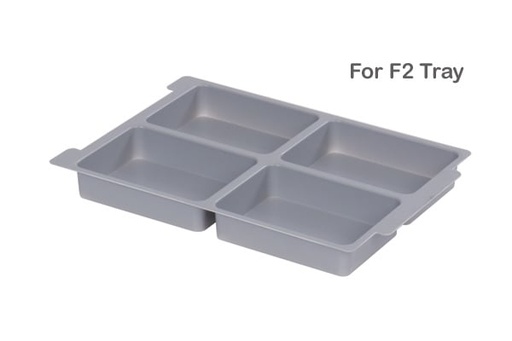 [GRA-IM04F0219] Moulded Insert 4 Section for F2 in Dove Grey