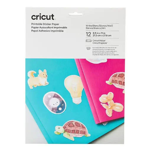 [CRI-2009491] Cricut Printable Sticker Paper 21,5 cm x 28 cm - 12 sheets